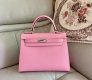Hermes Kelly 25 Togo Handbags in Rose Confetti