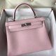 Hermes Kelly 25 Togo Handbags in Mauve Sylvest