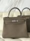 Hermes Kelly 25 Togo Handbags in Etoupe