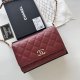 CHANEL Lambskin Quilted Trendy CC Wallet On Chain WOC