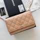 CHANEL Lambskin Quilted Trendy CC Wallet On Chain WOC