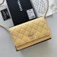 CHANEL Lambskin Quilted Trendy CC Wallet On Chain WOC