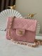 Chanel 1998 Vintage CF Pink Mini Flap Chain Bag