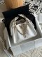 CHANEL 25C Hobo Handbag?Grained Calfskin & Gold-Tone Metal White