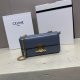 Celine Triomphe Canvas Chain Shoulder Bag Tan