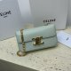 Celine Triomphe Canvas Chain Shoulder Bag Tan