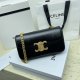 Celine Triomphe Canvas Chain Shoulder Bag Tan