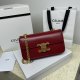 Celine Triomphe Canvas Chain Shoulder Bag Tan