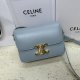 Celine Triomphe Canvas Chain Shoulder Bag Tan