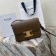 Celine Triomphe Canvas Chain Shoulder Bag Tan
