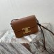 Celine Triomphe Canvas Chain Shoulder Bag Tan