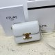 Celine Triomphe Canvas Chain Shoulder Bag Tan