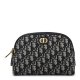 Dior Oblique 30 Montaigne Cosmetic Pouch Blue & Beige