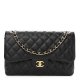 CHANEL Caviar Quilted Jumbo Double Flap Black