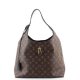Louis Vuitton Flower Hobo Monogram Canvas Dark Brown