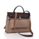 Hermes Toile H Berline Vache Hunter Herbag Zip PM Etoupe Ebene