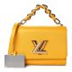 Louis Vuitton Epi Twist Braided Strap Shoulder Bag MM Yellow