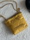 chanel 23 bag yellow Calfskin leather copper hardware mini