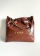 chanel 22 bag brown shiny Calfskin gold hardware medium chanel 22 bag brown shiny Calfskin gold hardware medium