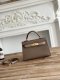 Hermes Mini Kelly II Handbag in Etoupe and Gris Tourterelle Epsom Leather with Gold Hardware