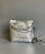 chanel 22 bag sliver shiny Calfskin silver hardware mini