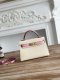 Hermes Mini Kelly II Handbag in Craie and Vendome Monte