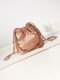 chanel 22 bag Rose gold shiny Calfskin gold hardware mini