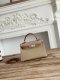 Hermes Mini Kelly II Handbag in trench and Gold brown Epsom Leather with Silver Hardware