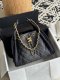 chanel 25c hobo bag black Washed denim copper hardware