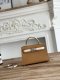 Hermes Mini Kelly II Handbag in Biscuit and Craie