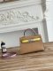 Hermes Mini Kelly II Handbag in Chevre Gold Jaune Citron and Vendome Monte