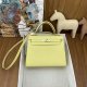 Hermes Kelly 25 Epsom Handbag in Jaune Poussin Golden Hardware
