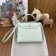 Hermes Kelly 25 Epsom Handbag in Vert Fizz