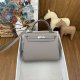 Hermes Kelly 25 Epsom Handbag in Gris Asphalte