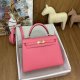 Hermes Kelly 25 Epsom Handbag in Rose Azalee