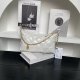 chanel 25s hobo bag Gold Coin white shiny lambskin gold hardware