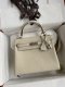 Hermes Kelly 25 Togo Handbag in Craie