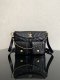 chanel 24p Double Pocket hobo bag black shiny calfskin gold hardware small