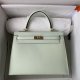 Hermes Epsom Kelly Sellier 25 Handbag in Vert Fizz