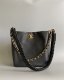 chanel 23 large 22 quilted hobo bag black shiny calfskin gold hardware