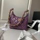 chanel 24a hobo bag Iris Purple shiny lambskin gold hardware