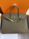Hermes Birkin 25 30 35 Togo Handbag in Etoupe
