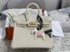 Hermes Birkin 25 30 35 Togo Handbag in Craie