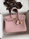 Hermes Birkin 25 30 35 Togo Handbag in Rose Sakura