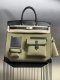 Hermes Birkin Cargo HAC 40 Sauge Canvas & Black Box Calf Palladium Hardware