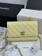 chanel 25p Heart rhinestones woc light yellow Caviar calfskin gold hardware