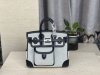 Hermes Birkin Cargo HAC 25 Bleu Glacier Canvas & Black Box Calf Palladium Hardware
