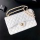 chanel cf white shiny lambskin gold hardware chanel cf white shiny lambskin gold hardware