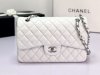 chanel cf white shiny lambskin sliver hardware chanel cf white shiny lambskin sliver hardware