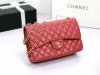 chanel cf red shiny lambskin gold hardware chanel cf red shiny lambskin gold hardware
